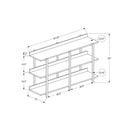 Monarch I 2217 Accent Table - 48"L Grey/Black Metal Hall Console IMAGE 10