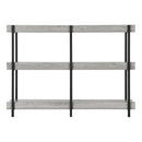 Monarch I 2217 Accent Table - 48"L Grey/Black Metal Hall Console IMAGE 4
