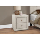 Monarch I 5605 21"H / Beige Linen Night Stand IMAGE 2