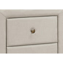 Monarch I 5605 21"H / Beige Linen Night Stand IMAGE 3