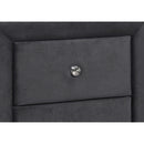Monarch I 5607 21"H / Dark Grey Velvet Night Stand IMAGE 3