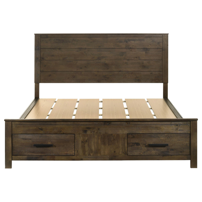  Coaster Furniture Woodmont 222631KW California King Storage Bed - Rustic Golden Brown IMAGE 3