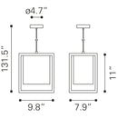  Zuo Yves 56128 Ceiling Lamp - Gold & Black IMAGE 9