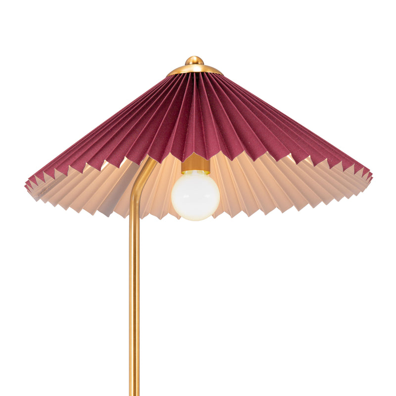  Zuo Charo 56137 Table Lamp - Red & Gold IMAGE 6