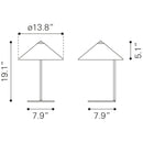  Zuo Charo 56137 Table Lamp - Red & Gold IMAGE 8