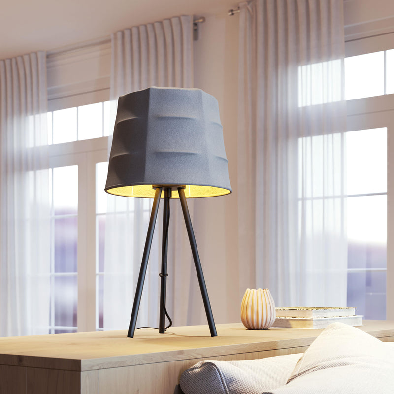  Zuo Mozzi 56138 Table Lamp - Grey & Black IMAGE 5