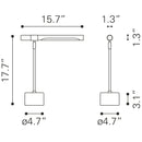  Zuo Kippy 56139 Table Lamp - Brown & Brass IMAGE 9