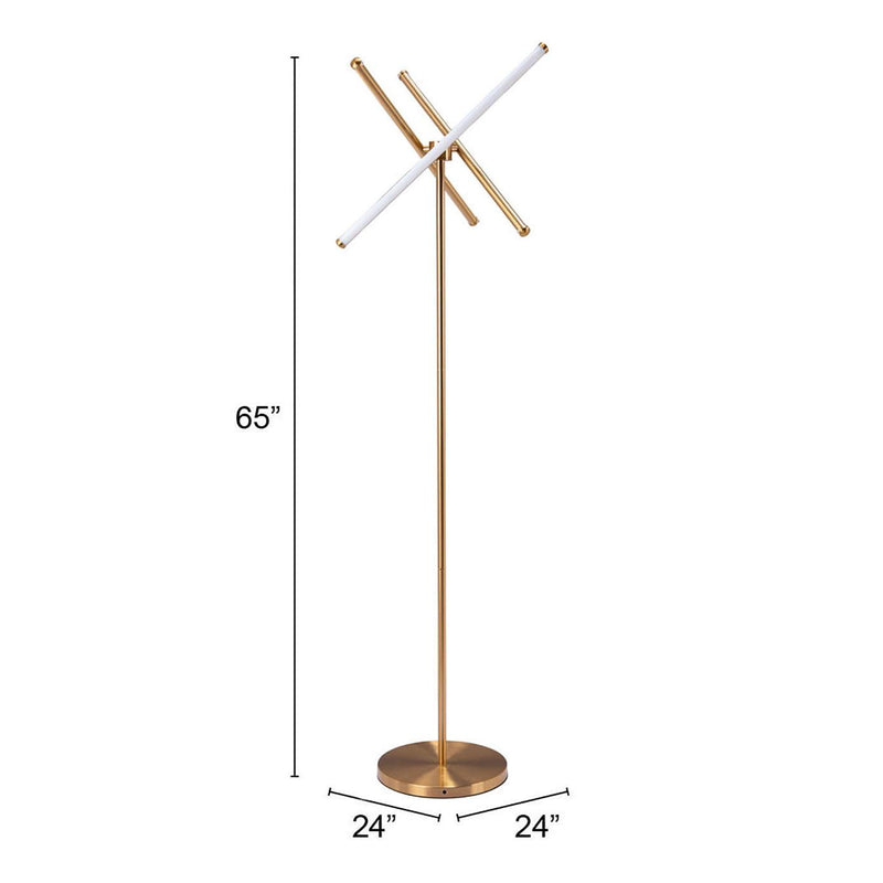  Zuo Garza 56140 Floor Lamp - Brass IMAGE 10