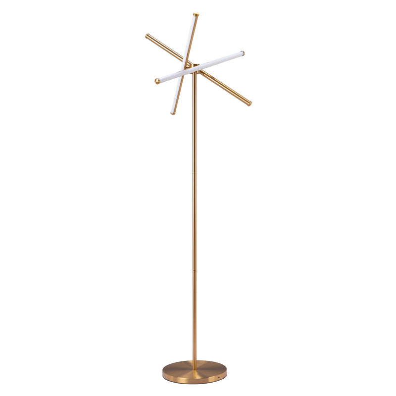  Zuo Garza 56140 Floor Lamp - Brass IMAGE 4