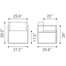  Zuo Xander 102053 Accent Chair - Brown IMAGE 9