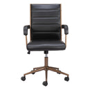  Zuo Auction 109021 Office Chair - Vintage Black IMAGE 3