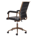  Zuo Auction 109021 Office Chair - Vintage Black IMAGE 5