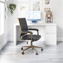  Zuo Auction 109021 Office Chair - Vintage Black IMAGE 8