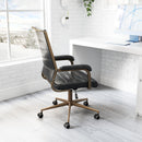  Zuo Auction 109021 Office Chair - Vintage Black IMAGE 9