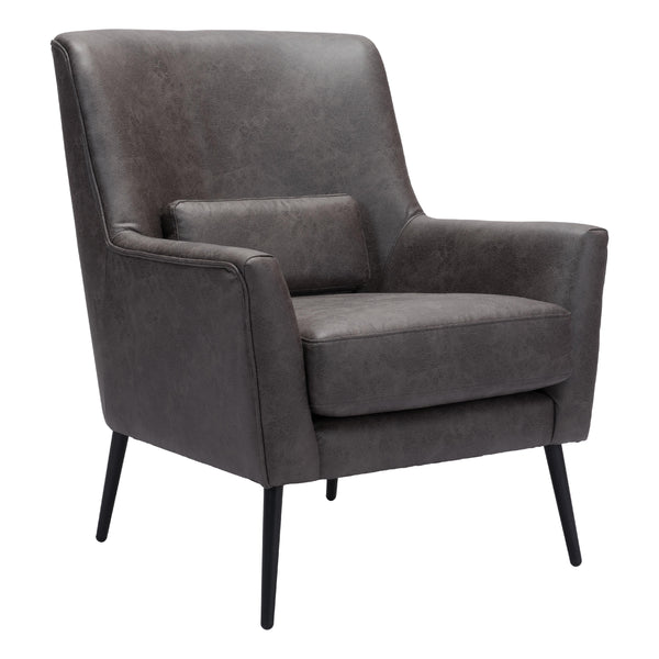  Zuo Ontario 109050 Accent Chair - Vintage Black IMAGE 1