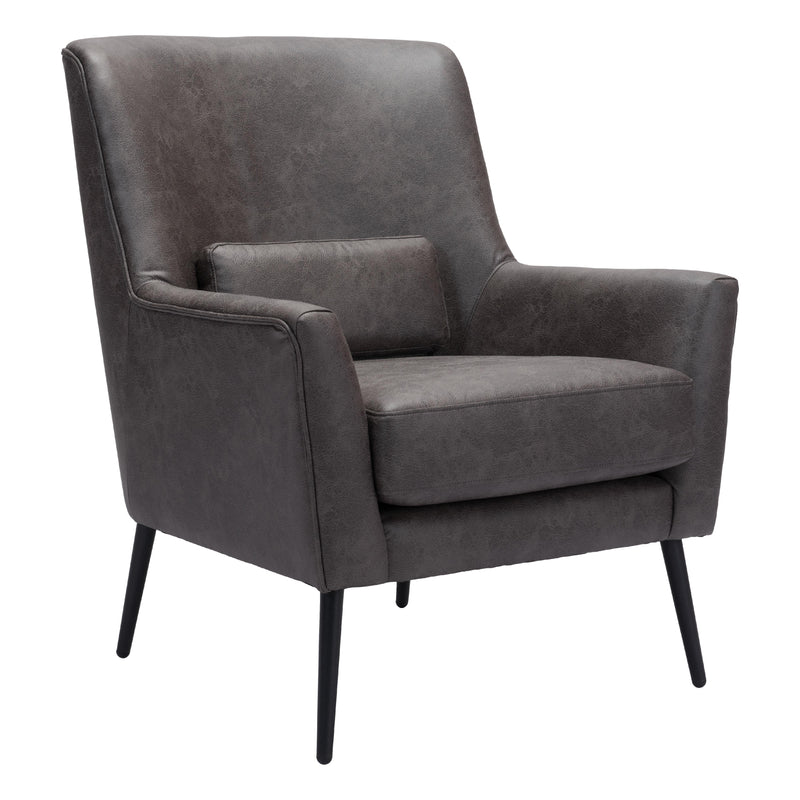  Zuo Ontario 109050 Accent Chair - Vintage Black IMAGE 1
