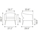  Zuo Berkeley 109051 Accent Chair - Vintage Brown IMAGE 10