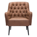  Zuo Tasmania 109053 Accent Chair - Vintage Brown IMAGE 3