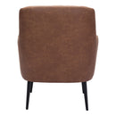  Zuo Tasmania 109053 Accent Chair - Vintage Brown IMAGE 4
