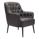  Zuo Tasmania 109054 Accent Chair - Vintage Black IMAGE 6
