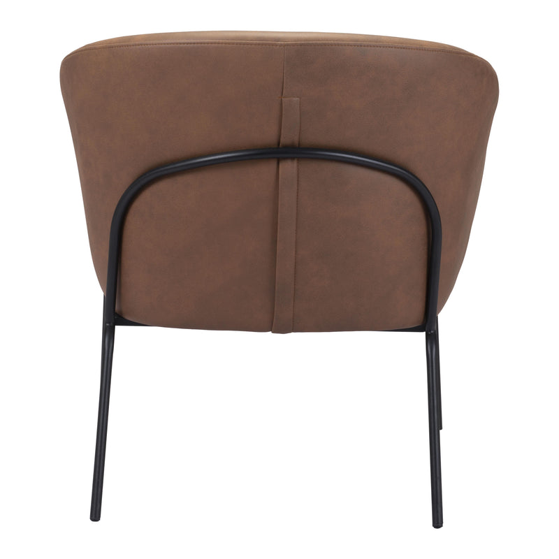  Zuo Quinten 109055 Accent Chair - Vintage Brown IMAGE 4