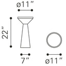  Zuo Omni 109083 Side Table - Black IMAGE 6