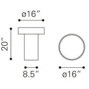  Zuo Watson 109085 Side Table - Black IMAGE 7