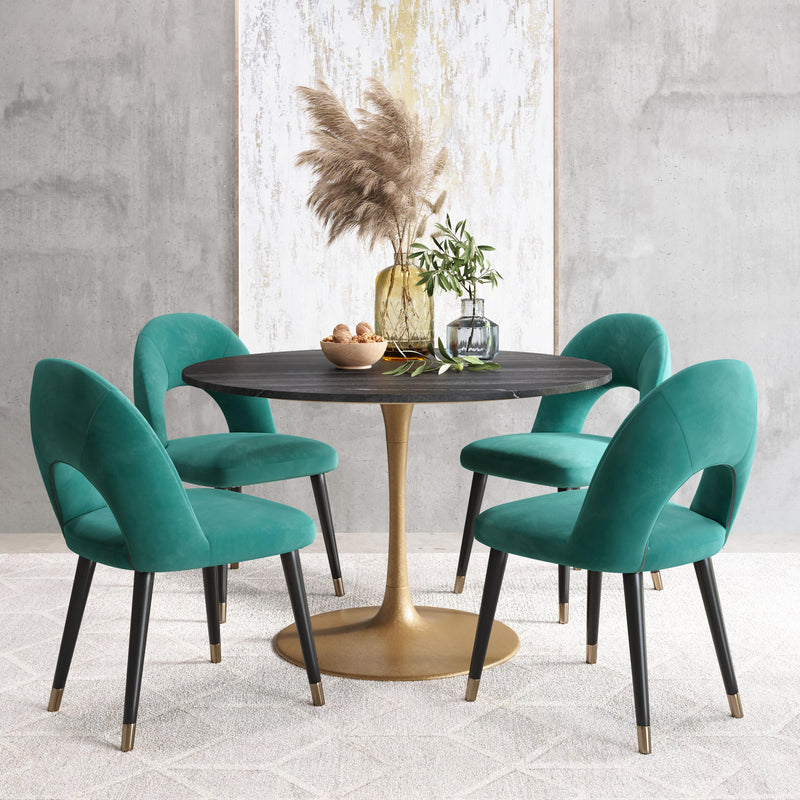  Zuo Taj 109095 Dining Table - Black & Gold IMAGE 9