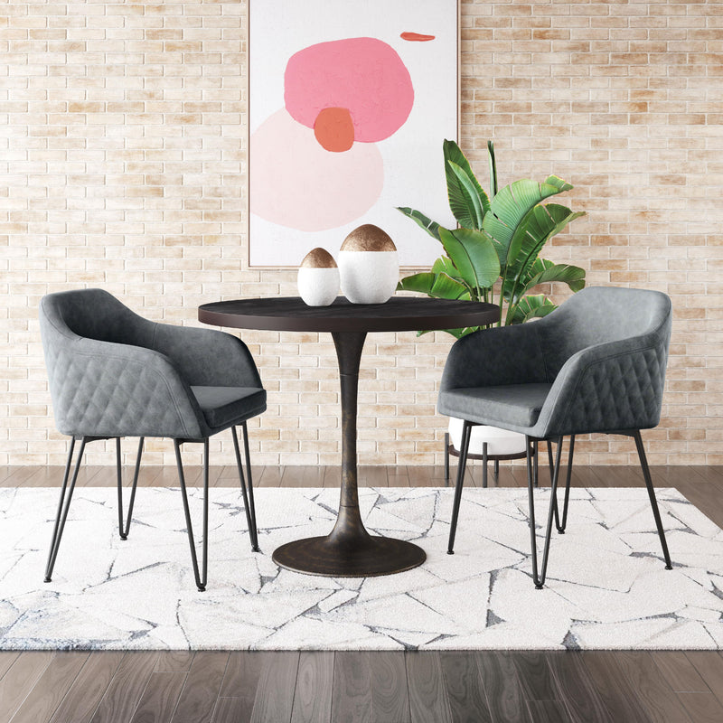  Zuo Braxton 109210 Dining Chair - Vintage Grey IMAGE 9