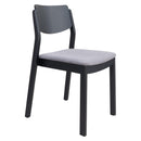  Zuo Desdamona 109214 Dining Chair - Gray & Black IMAGE 1