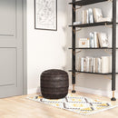  Zuo Lillian 109219 Ottoman - Black IMAGE 7