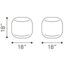  Zuo Lillian 109219 Ottoman - Black IMAGE 8