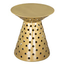  Zuo Proton 109274 Side Table - Gold IMAGE 1