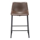  Zuo Smart 109323 Counter Stool - Vintage Espresso IMAGE 3
