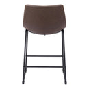  Zuo Smart 109323 Counter Stool - Vintage Espresso IMAGE 4