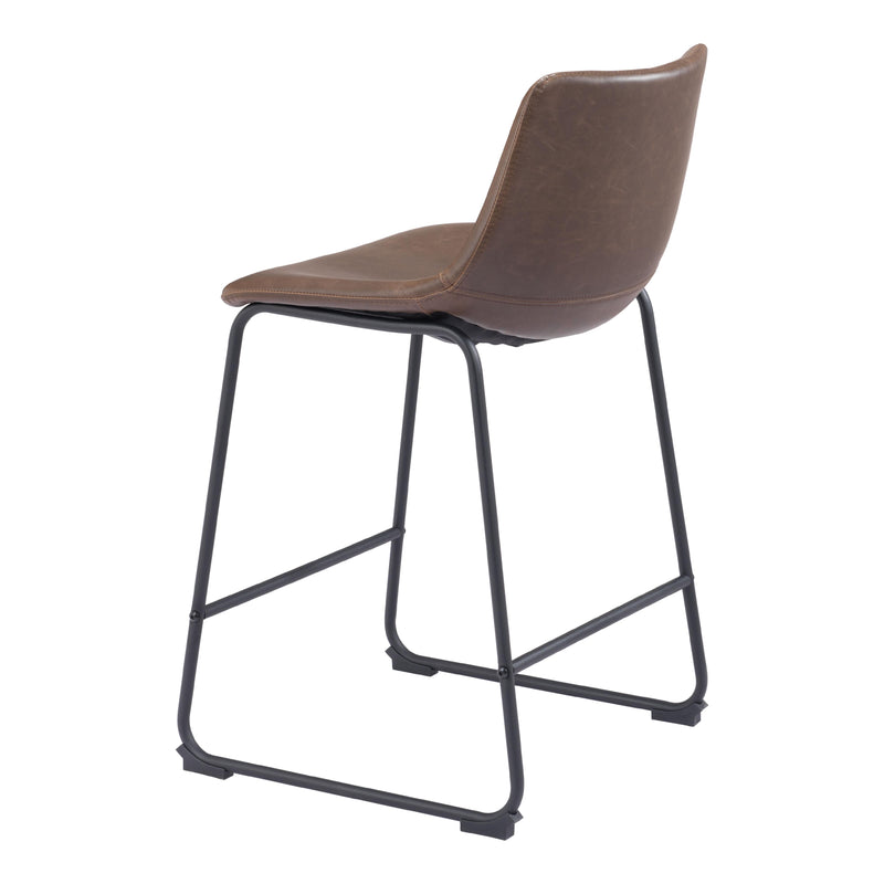 Zuo Smart 109323 Counter Stool - Vintage Espresso IMAGE 5
