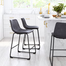  Zuo Smart 109324 Counter Stool - Charcoal IMAGE 10