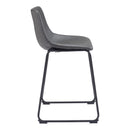  Zuo Smart 109324 Counter Stool - Charcoal IMAGE 2