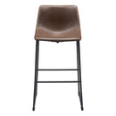  Zuo Smart 109326 Barstool - Vintage Espresso IMAGE 3