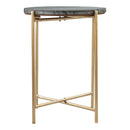  Zuo David 109360 Side Table - Grey & Gold IMAGE 3