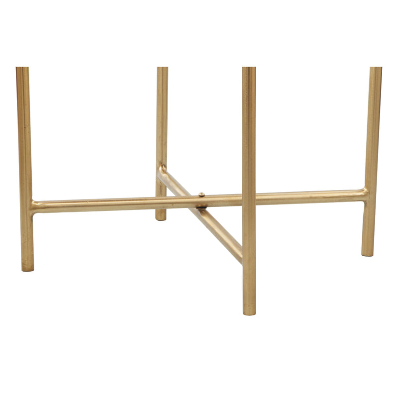  Zuo David 109360 Side Table - Grey & Gold IMAGE 5