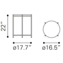  Zuo David 109360 Side Table - Grey & Gold IMAGE 9