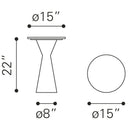  Zuo Tim 109363 Side Table - White & Black IMAGE 8