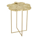  Zuo Lotus 109382 Side Table - Gold IMAGE 1
