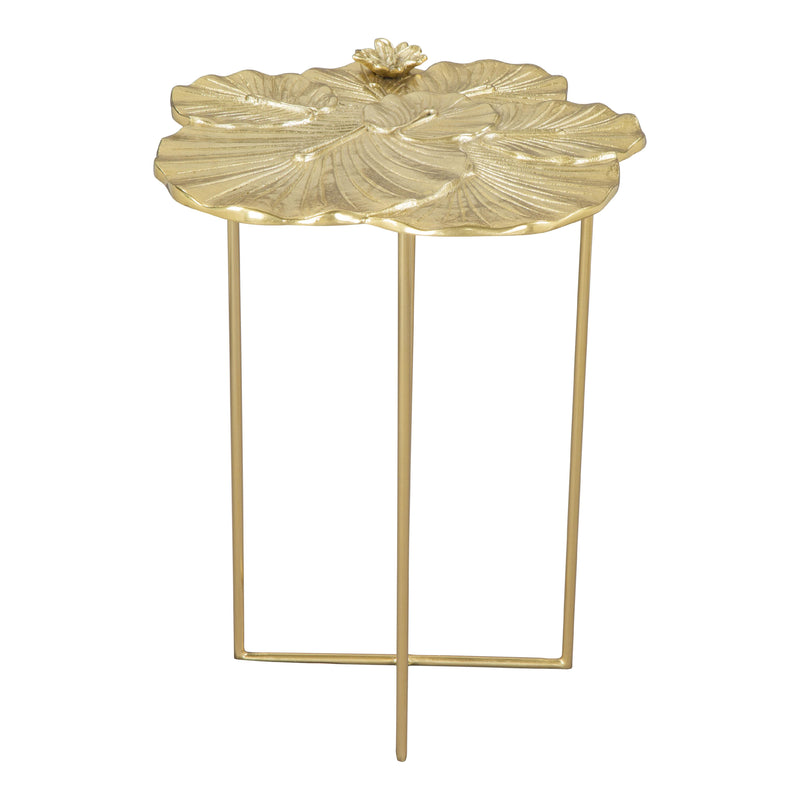  Zuo Lotus 109382 Side Table - Gold IMAGE 3