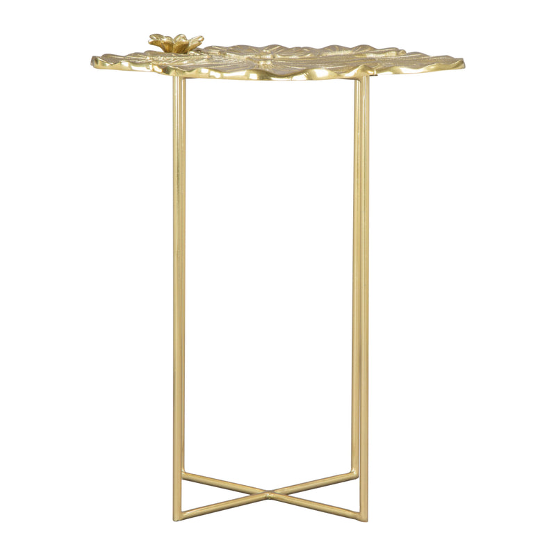  Zuo Lotus 109382 Side Table - Gold IMAGE 4