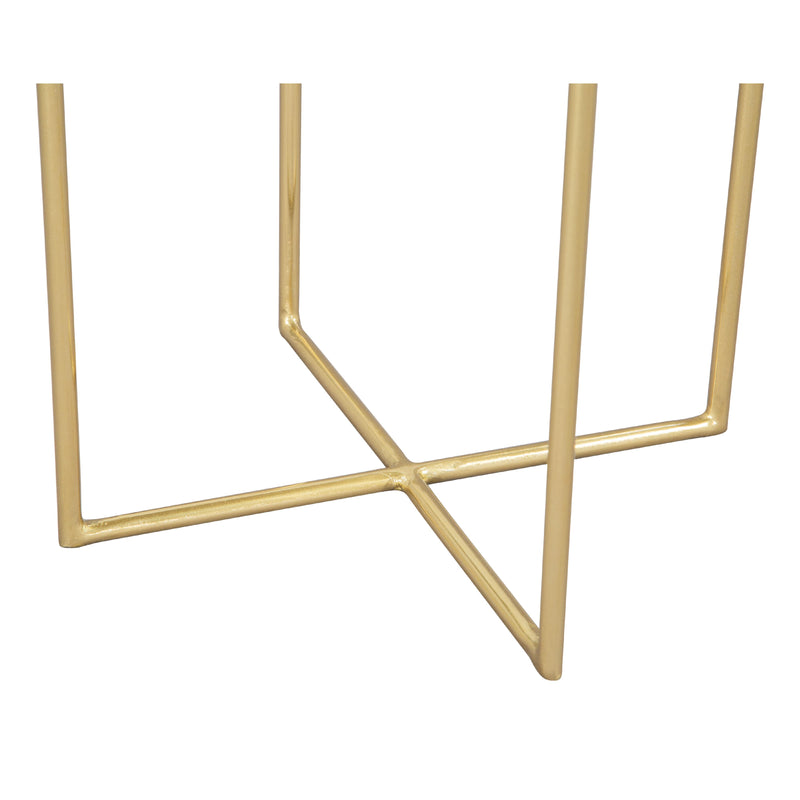  Zuo Lotus 109382 Side Table - Gold IMAGE 7
