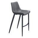  Zuo Magnus 109391 Barstool - Dark Grey & Black IMAGE 1