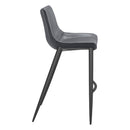  Zuo Magnus 109391 Barstool - Dark Grey & Black IMAGE 2