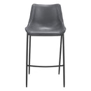  Zuo Magnus 109391 Barstool - Dark Grey & Black IMAGE 3